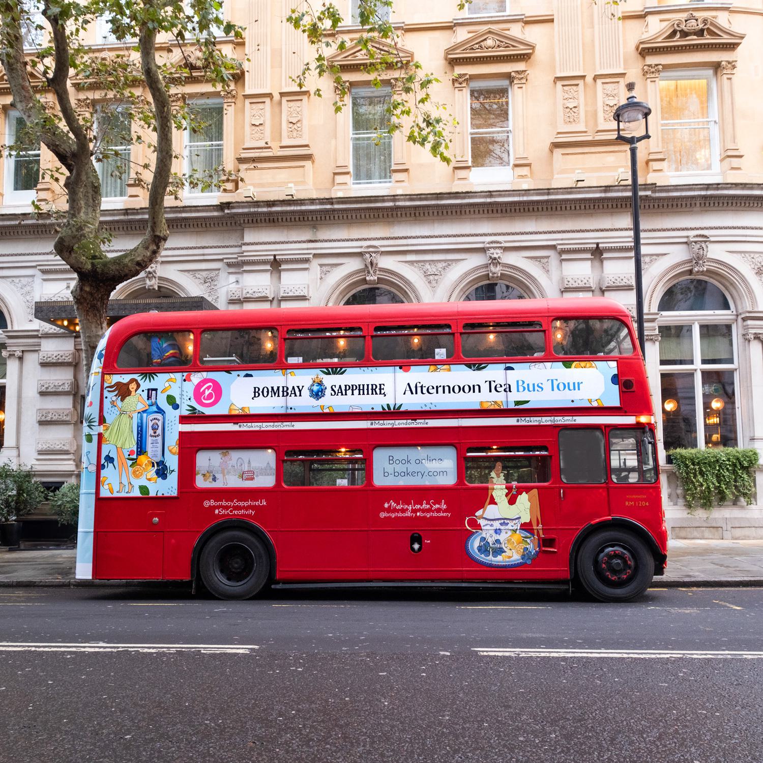 things to do in London at Easter: Gin Lovers Afternoon Tea Bus Tour