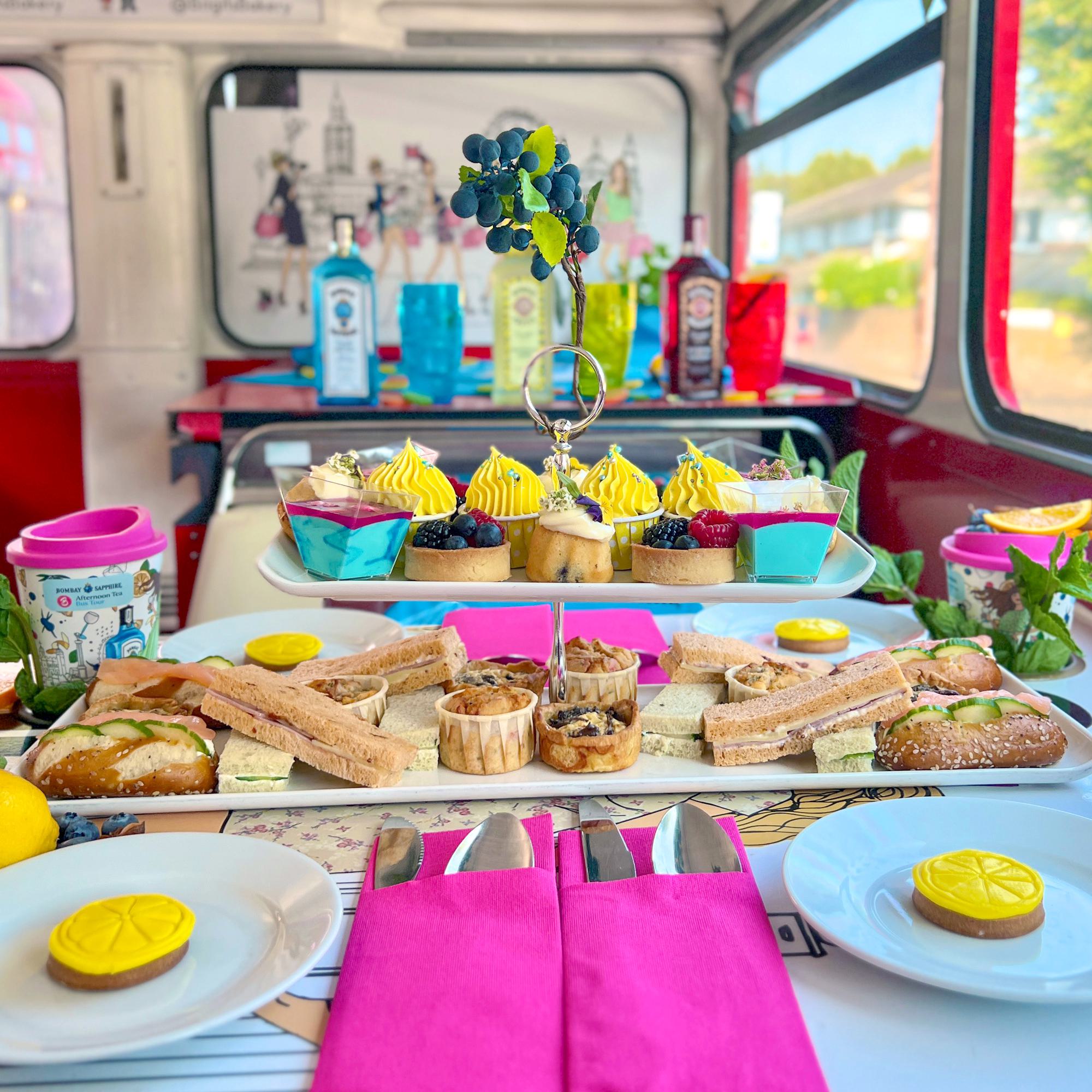 Christmas Lights Afternoon Tea Bus Tour in London : Bombay Sapphire Gin Tour