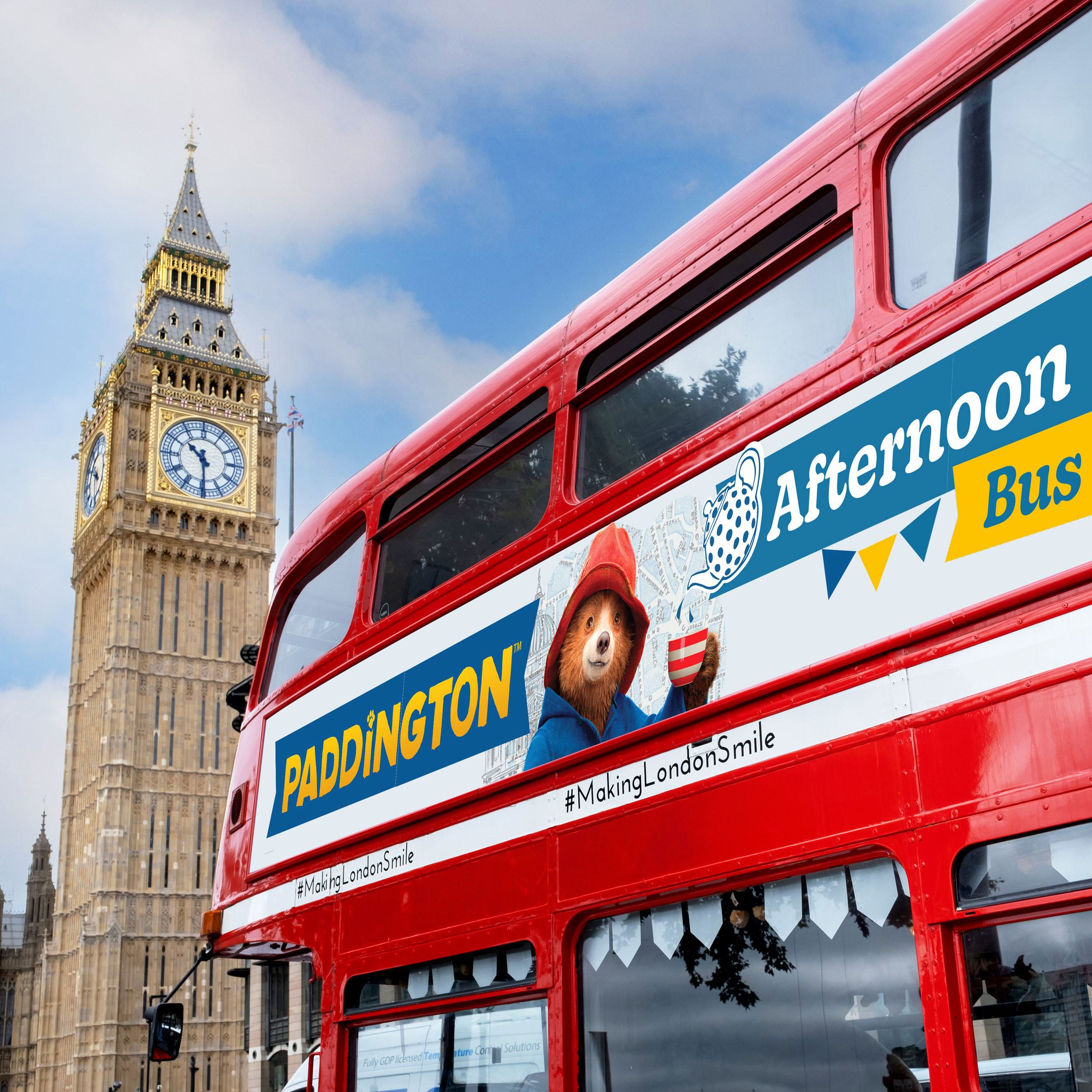 Activities to do with grandkids in London: Paddington Afternoon Tea Bus Tour