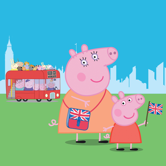 Peppa pig blue bus shop