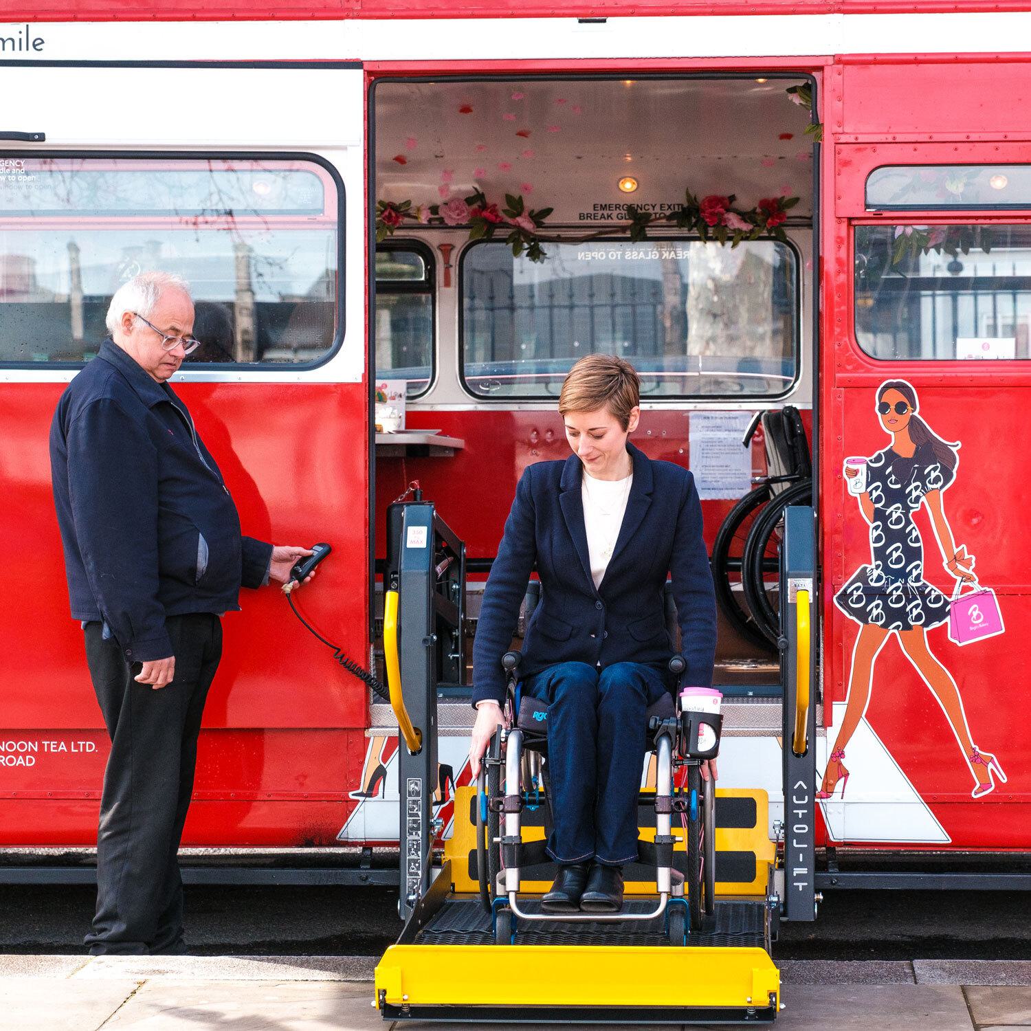 Brigit's wheelchair-friendly Sightseeing Routemaster Bus Tour