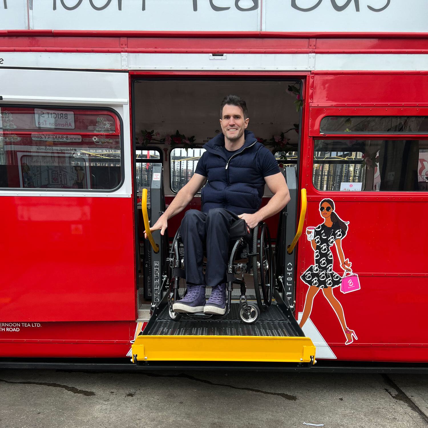 Wheelchair friendly afternoon tea bus tour - founder of Brigit's Bakery,Cedric Bloch